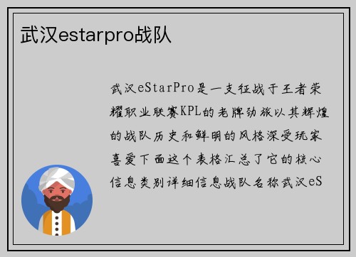 武汉estarpro战队